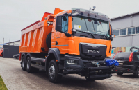 Самоскиди #MAN TGS 33.360 6X4 отримали обладнання для зимового обслуговування доріг!